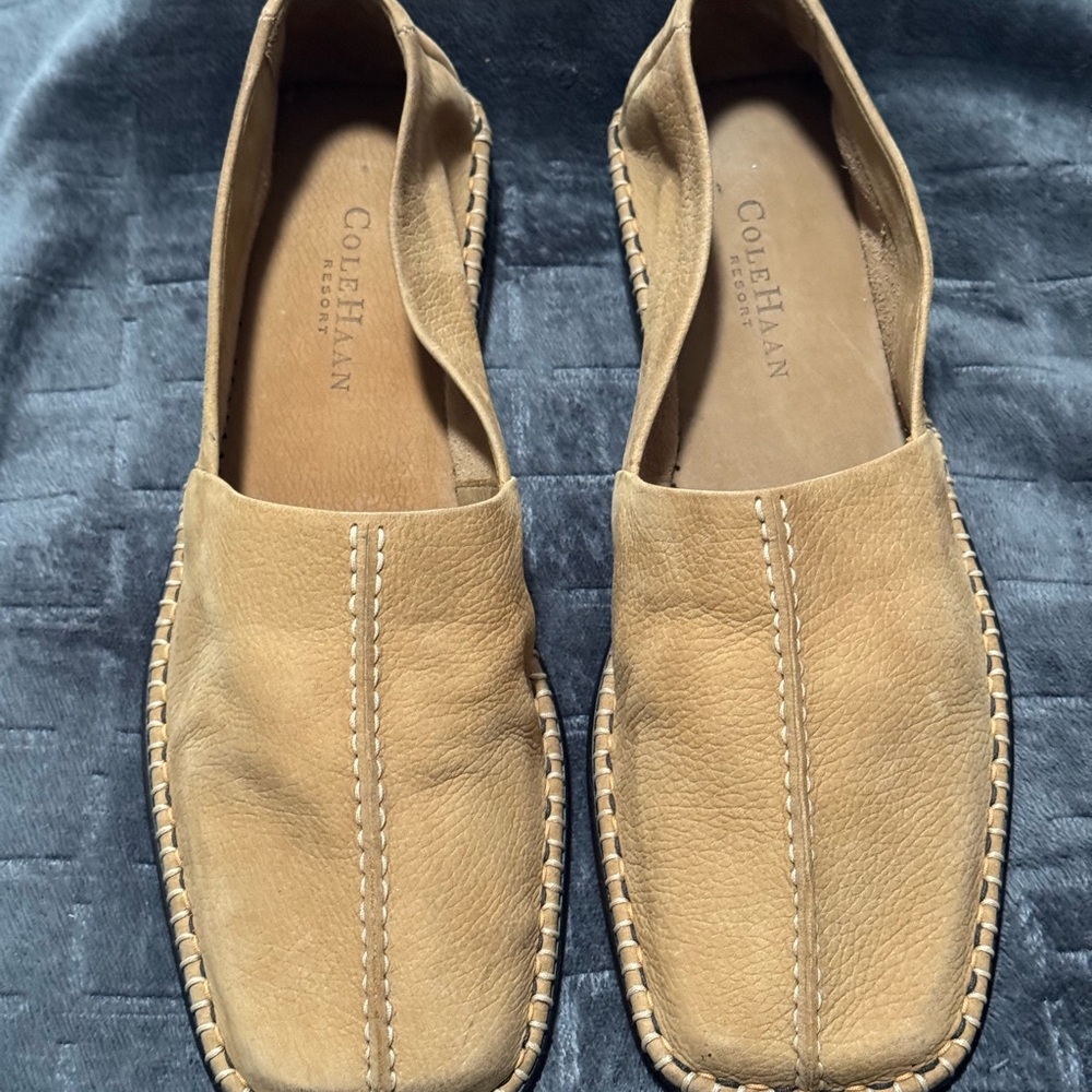 Cole Haan Women’s Tan Slip-On Loafers